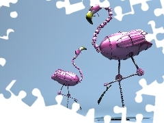 Flamingi, Mechaniczne