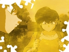 osoba, plecak, Ranma Nibun No Ichi