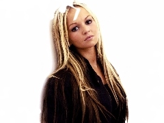 włosy, blond, proste, Jennifer Ellison, długie