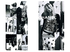 top, modelka, spódnica, Chanel, sukienka, kobieta