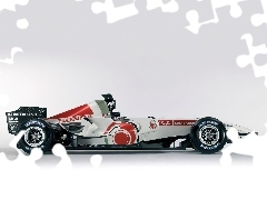 honda, koła, kask , Formuła 1, spojler, bolid, opony