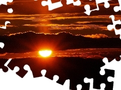Słońca, Chmury, Zachód