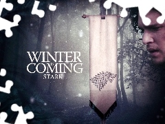 Motto, Herb, Gra o Tron, Kit Harington, Stark