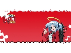 napis, dziewczyna, Beating Angel Dokuro Chan