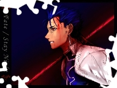 kij, napisy , Fate Stay Night, facet