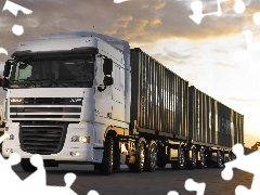 Ciężarówka, Kontenery, DAF XF105