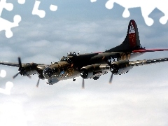 Fortress, Flying, B-17, Bombowiec
