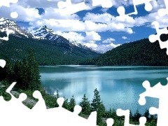 Chmury, Las, Jezioro