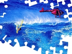 helikopter, Windsurfing