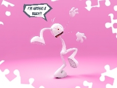 Nogi, Trzy, Ludek, 3D