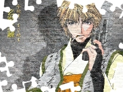 papieros, pistolet, Saiyuki, napis