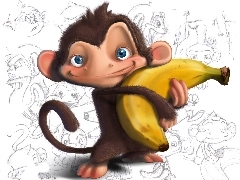 Banan, Małpa