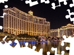 Hotel, Las Vegas, Noc, Bellagio