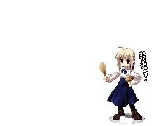 dziewczyna, paletka, Fate Stay Night