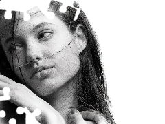 długie włosy, Angelina Jolie
