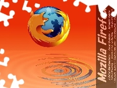 ziemia, kręgi, woda, lis, FireFox, grafika