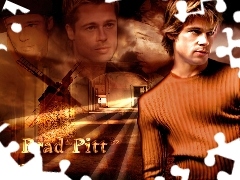 wiatrak, sweterek, Brad Pitt