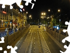 Noc, Ulica, Polska, Kraków