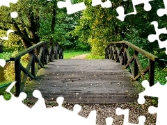 Most, Drzewa, Park