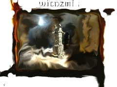 posąg, światło, The Witcher
