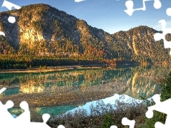 Jesień, Rzeka, Góry, Las