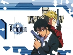 chłopacy, pistolety, Trigun