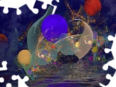 3D, Elementy, Żywe, Kolory