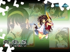 plecak, parasolka, Suzumiya Haruhi No Yuuutsu