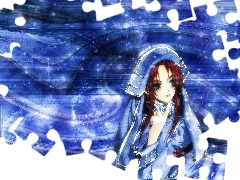 Trinity Blood, dziewczyna, niebieski