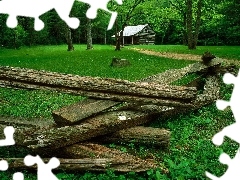 Domek, Kłody, Las