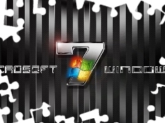 Paski, Czarne, Windows, Siedem