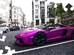 Lamborghini Aventador, Miasto, Purpurowe
