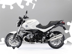 Rama, Czarna, Białe, BMW R1200R