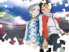 zakochani, pasek, Eureka 7