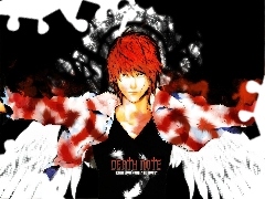 skrzydła, kurtka, Death Note, rudy
