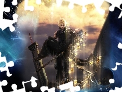 bohater, facet, kobieta, Ff 7 Advent Children
