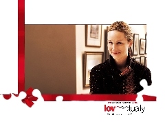 obrazy, sweter, Love Actually, Laura Linney