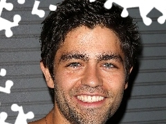 Włosy, Krótkie, Uśmiechnięty, Adrian Grenier