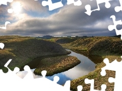 Rzeka, Islandia, Góry