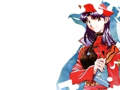 mundur, kobieta, Neon Genesis Evangelion, kejet