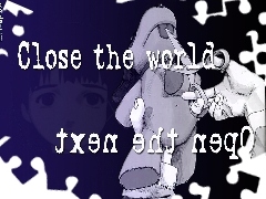 twarz, nożyczki, Serial Experiments Lain