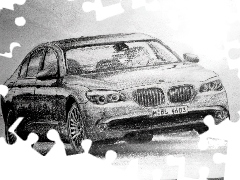 Rysunek, Szkic, Bmw Seria 7, E66