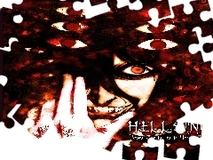 twarz, oczy, Hellsing