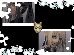 dziewczyny, kot, Fate Stay Night