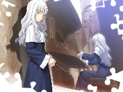 dziewczyny, pianino, Fate Stay Night