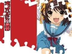 dziewczynka, ciemne włosy, Suzumiya Haruhi No Yuuutsu