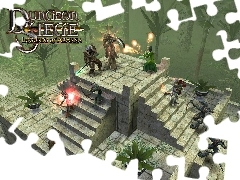 szczyt, schody, Dungeon Siege, postacie