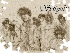 portret, ludzie, Saiyuki
