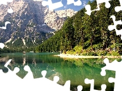 Lato, Góry, Jezioro, Las