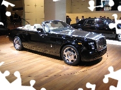 Maska, Metaliczna, Czarny, Rolls-Royce Phantom Drophead